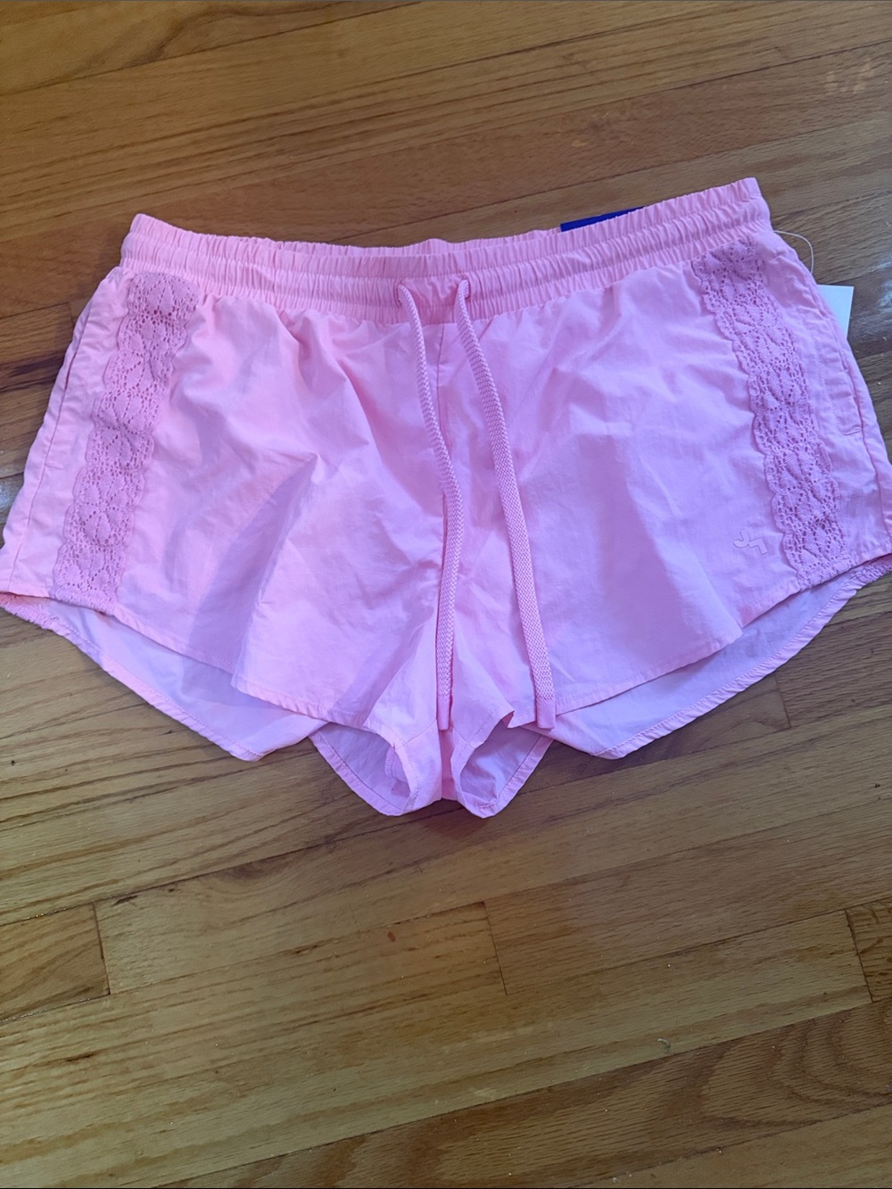 JoyLab Pink Lace-Trim Lounge Shorts